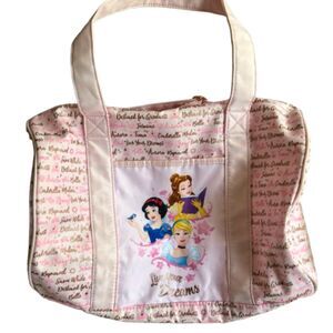 Disney Parks Authentic Princess Live Your Dreams Lg. Duffle ,Overnight Bag